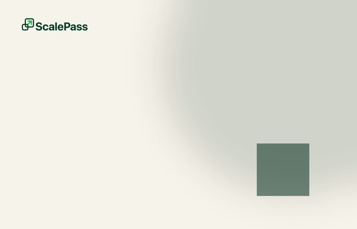The Founder Should Not Be the Operating System — ScalePass manifesto artwork
